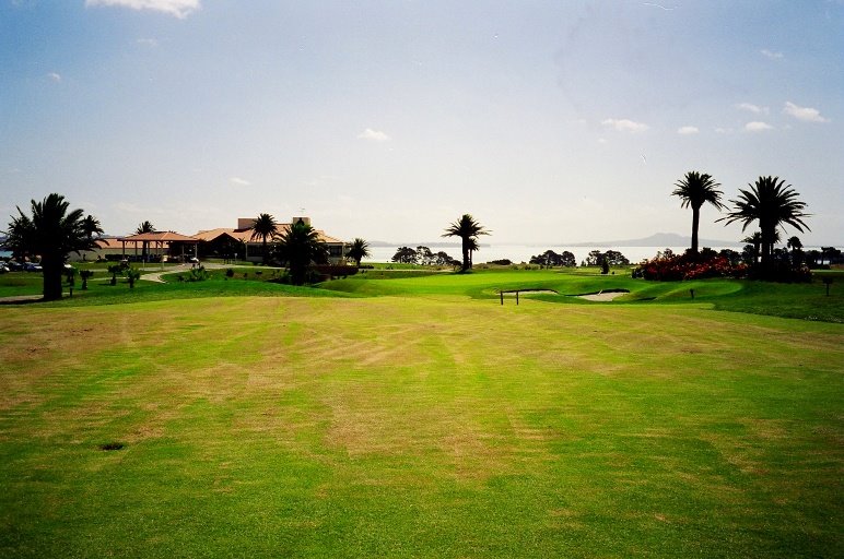 Formosa Country Club Golf Course, Hole 9, Par 5, 501 yds, Beachlands, Auckland