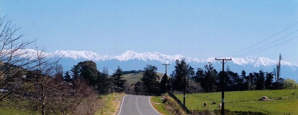 Ruahine Mountains from Tikokino Road