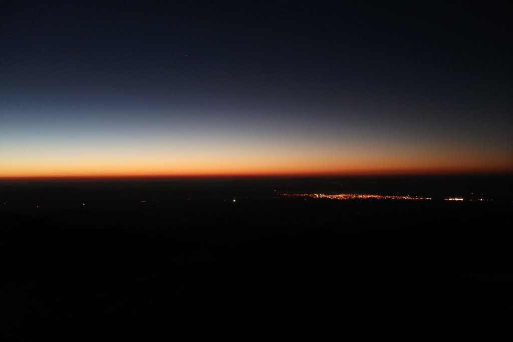 First light over Masterton from Jumbo Hut