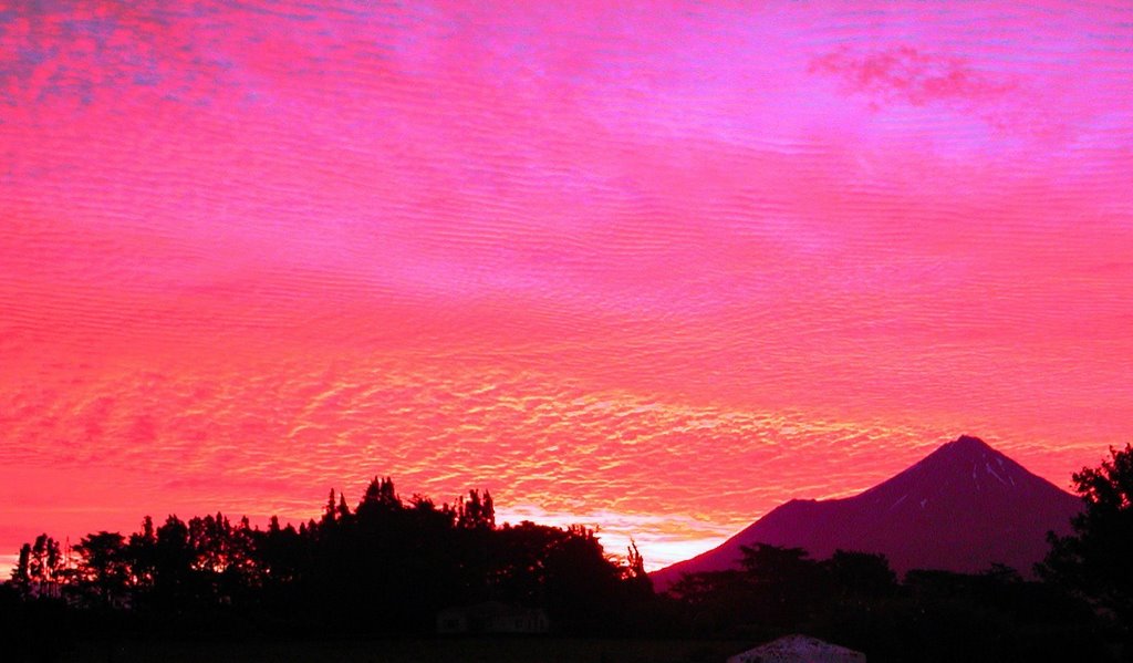 Sunset, Mt Taranaki, New Zealand