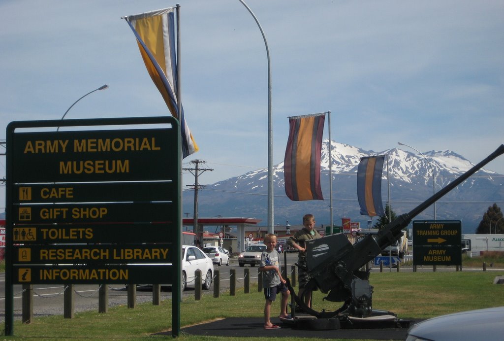 Mt Ruapheahu, from Army Memorial Museum, Waiouru