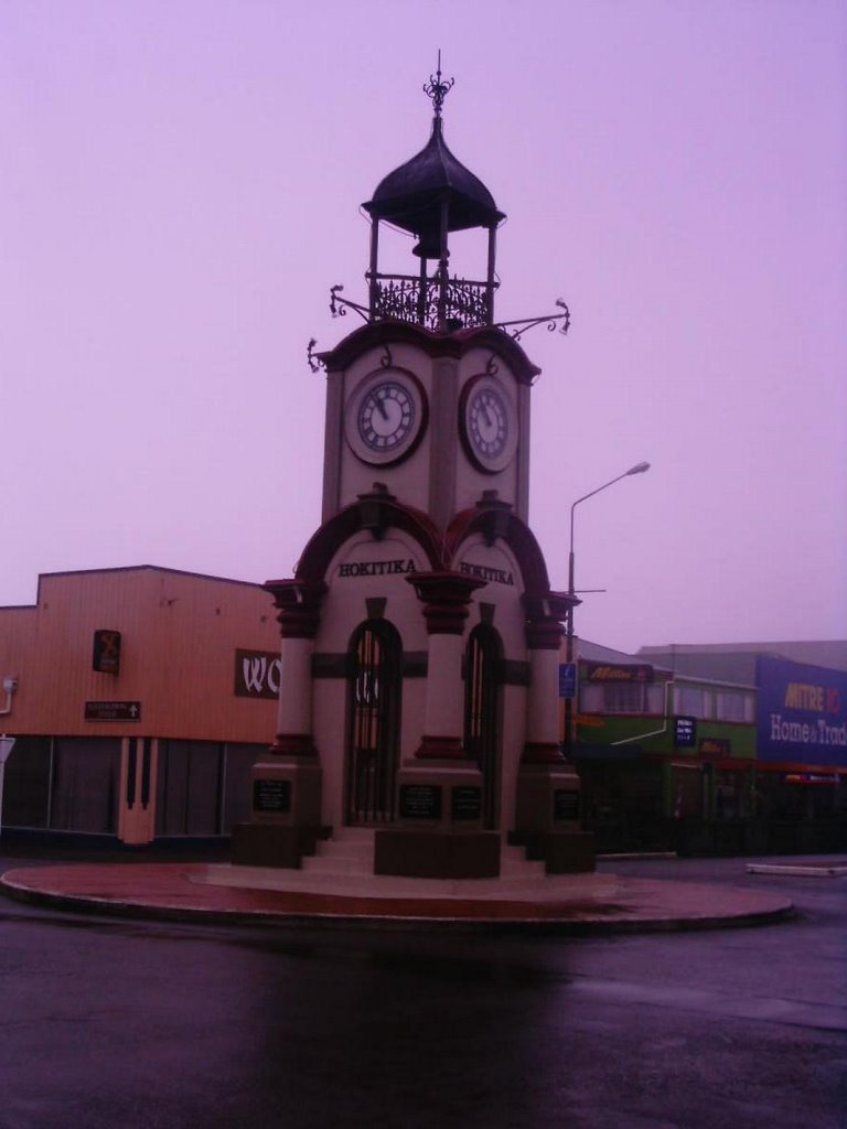 Hokitika clock, W.Coast, N.Z.