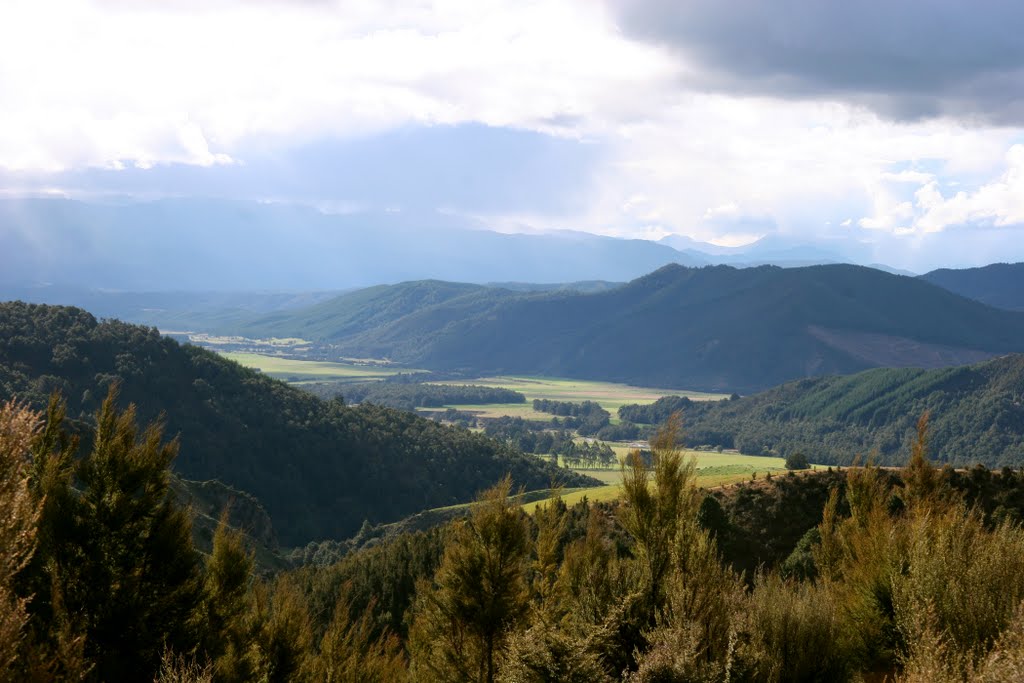 View from Mt Roberts: Buller Valley, NZ