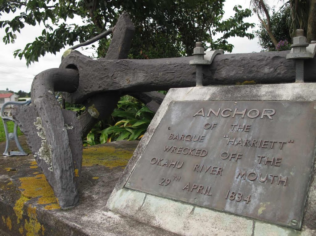 The 1834 anchor of the shipwreck "Harriett"