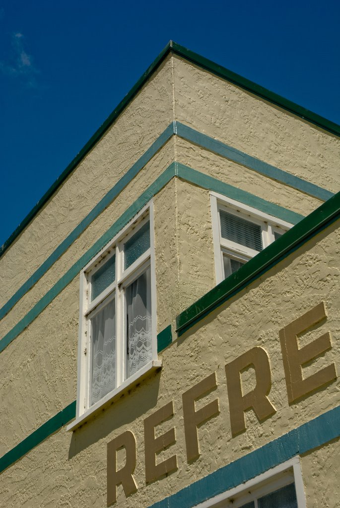 Detail at Art Deco Building in Ranfurly